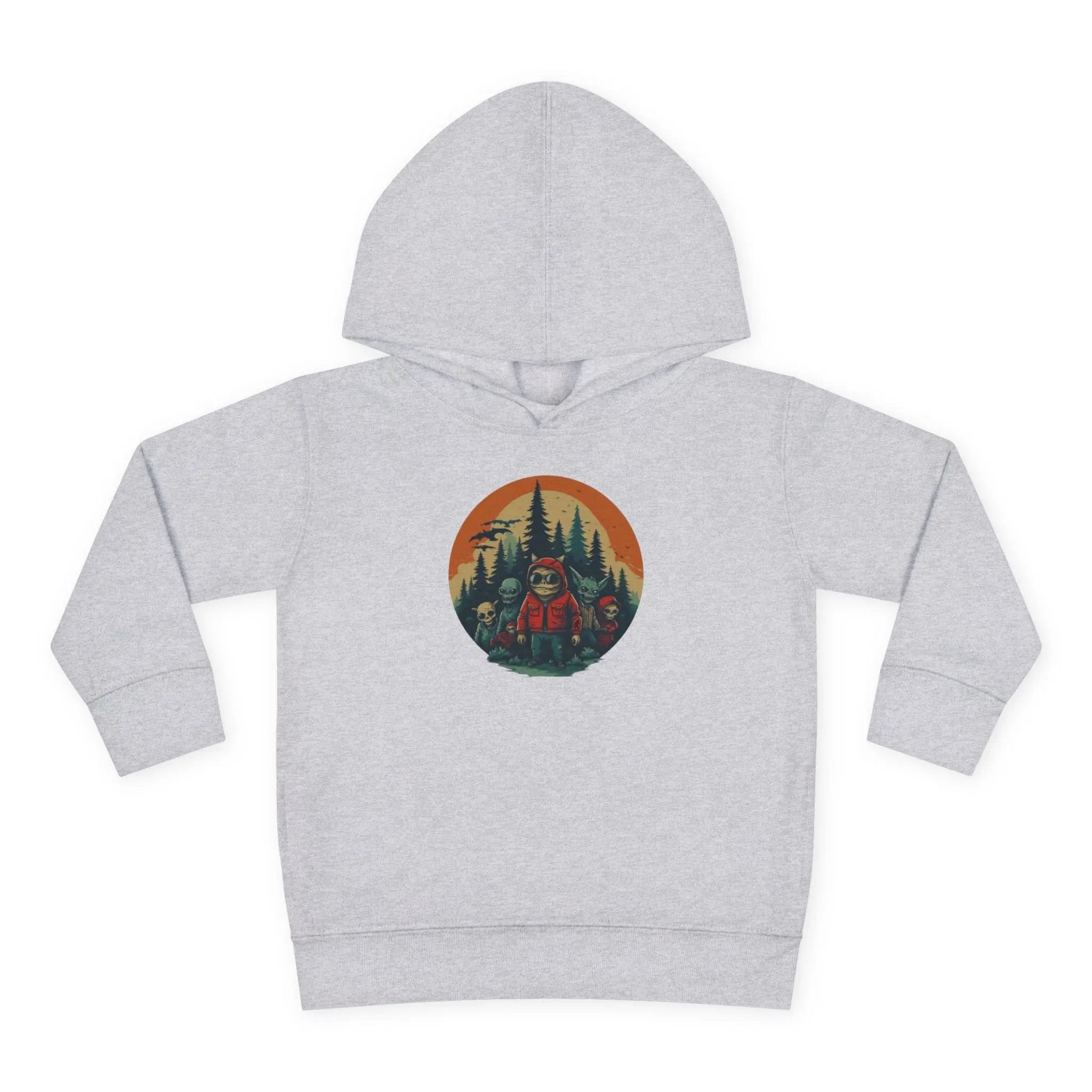 Adventure-Ready Toddler Pullover Fleece Hoodie – Cozy Kids Hoodie, Camping-Themed Gift, Fall/Winter Toddler Apparel Printify