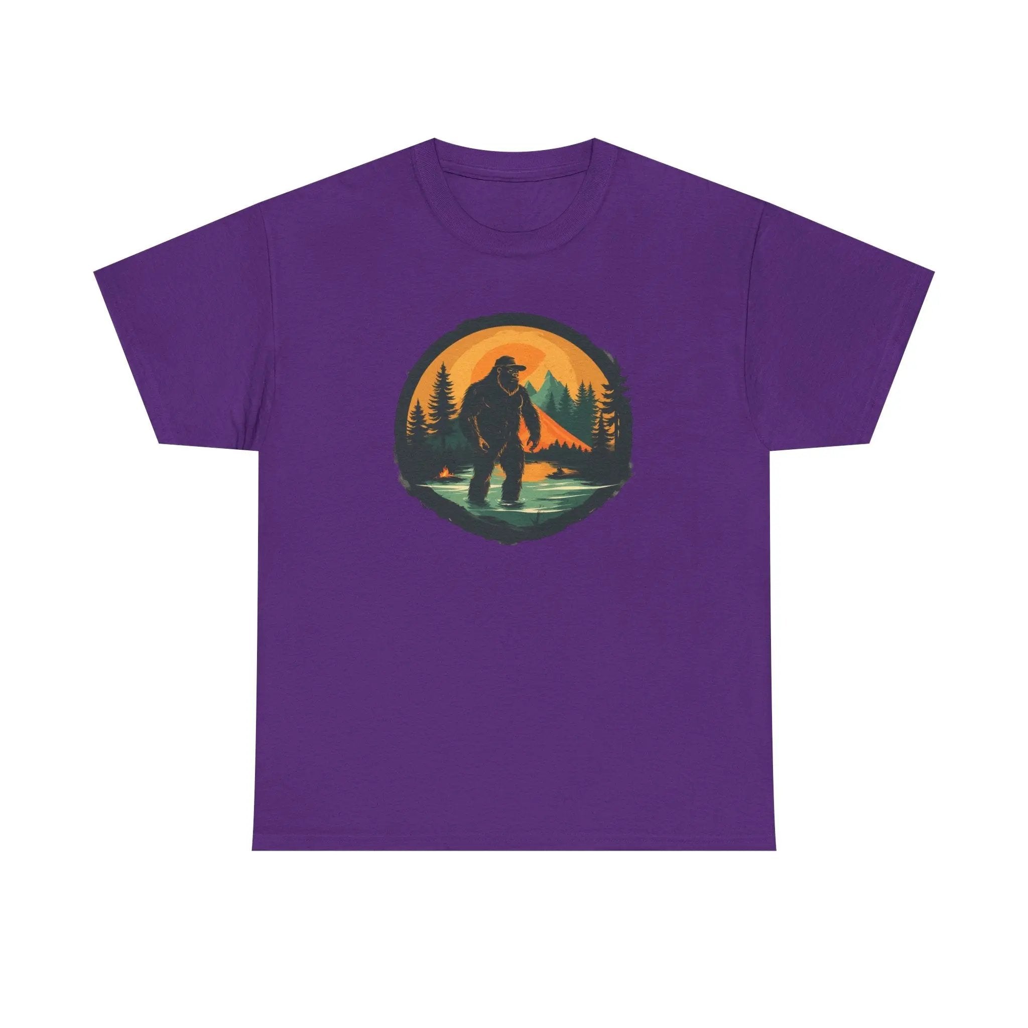 Bigfoot Adventure Tee – Unisex Cotton Shirt, Casual Outdoor & Wilderness Exploration Wear, Nature Lover Gift Printify