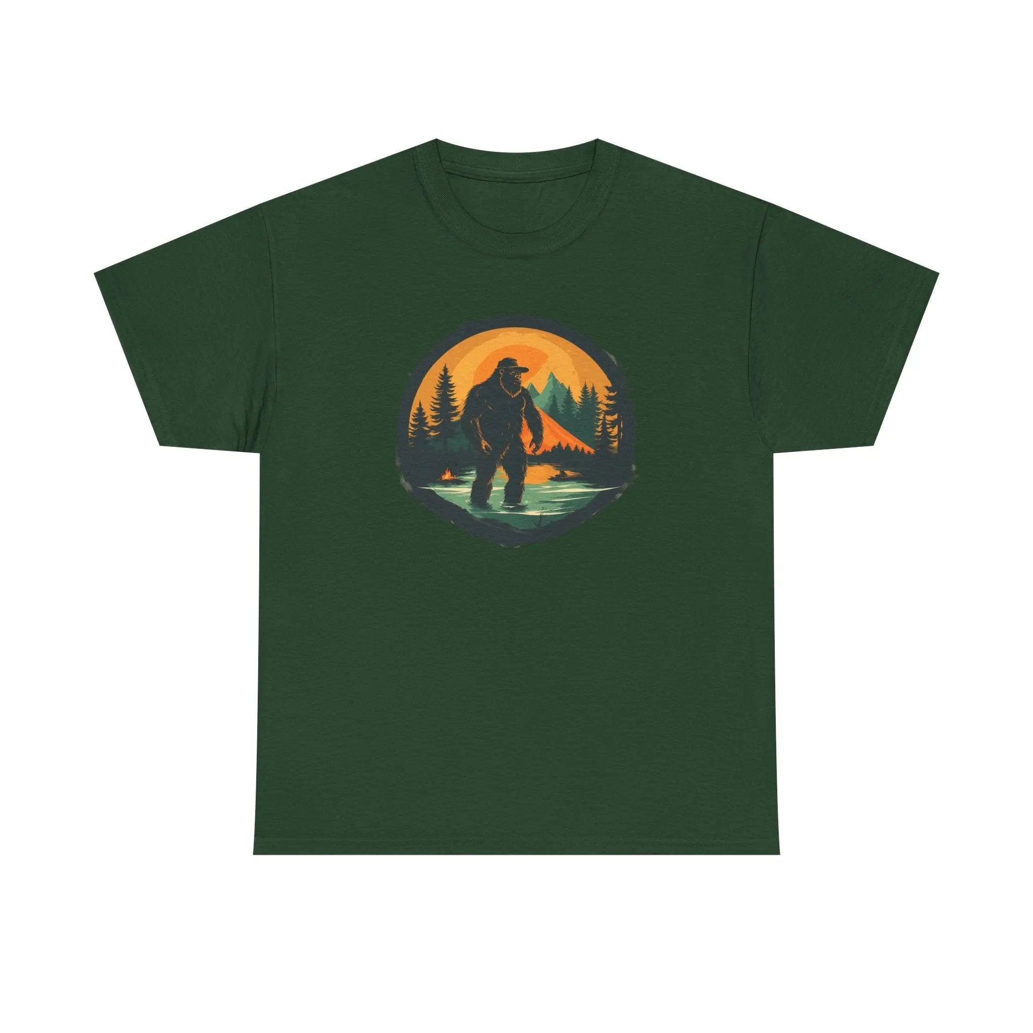 Bigfoot Adventure Tee – Unisex Cotton Shirt, Casual Outdoor & Wilderness Exploration Wear, Nature Lover Gift Printify