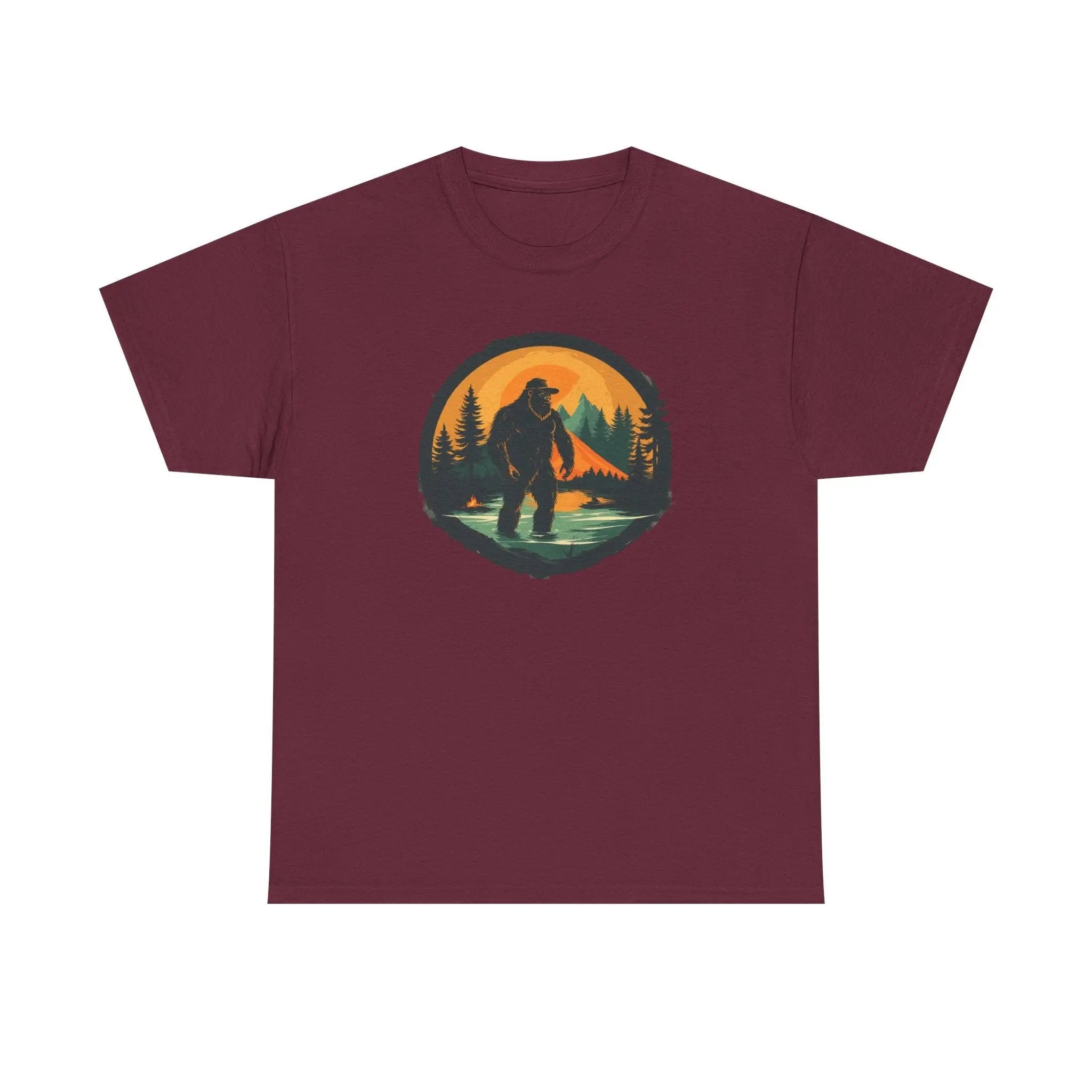 Bigfoot Adventure Tee – Unisex Cotton Shirt, Casual Outdoor & Wilderness Exploration Wear, Nature Lover Gift Printify
