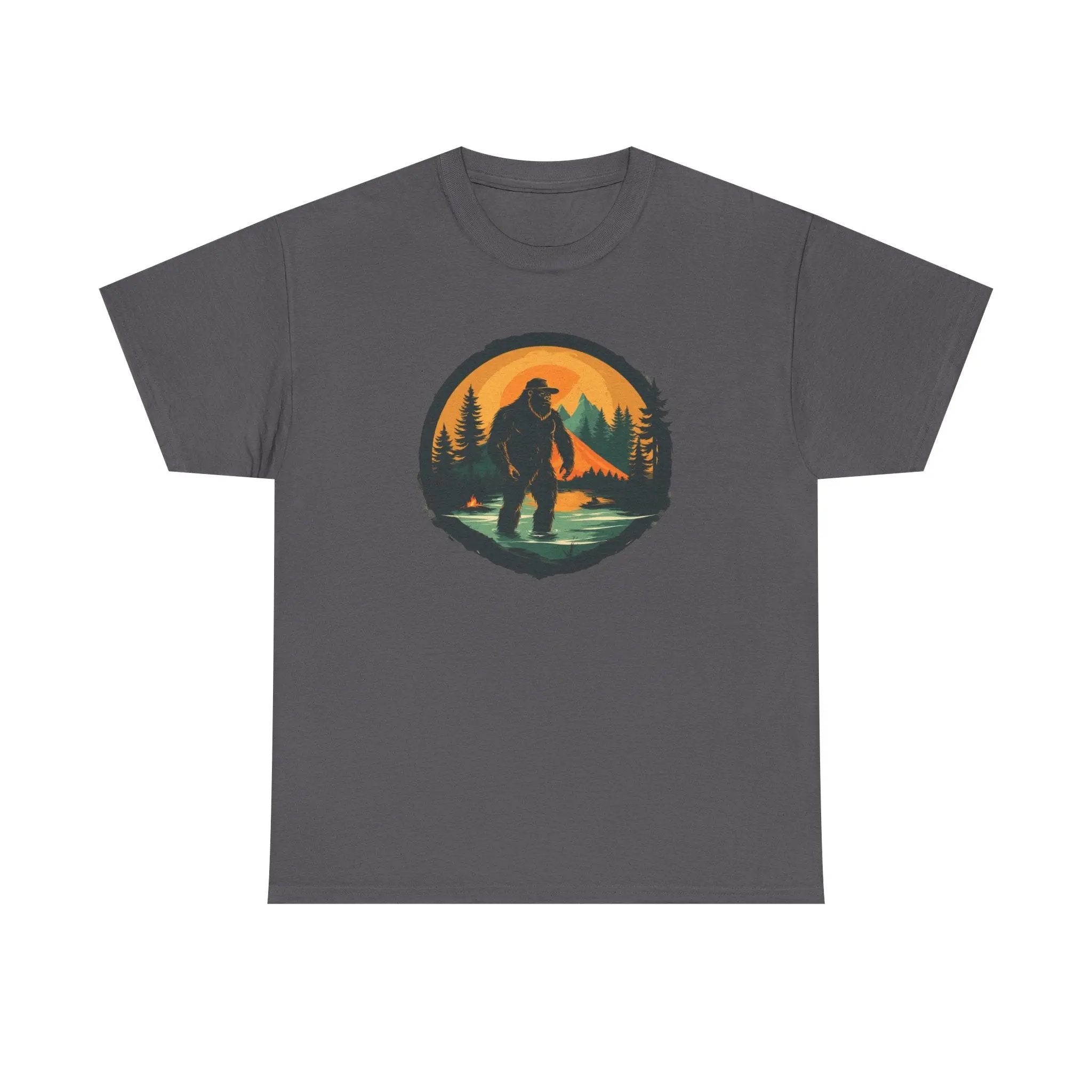 Bigfoot Adventure Tee – Unisex Cotton Shirt, Casual Outdoor & Wilderness Exploration Wear, Nature Lover Gift Printify