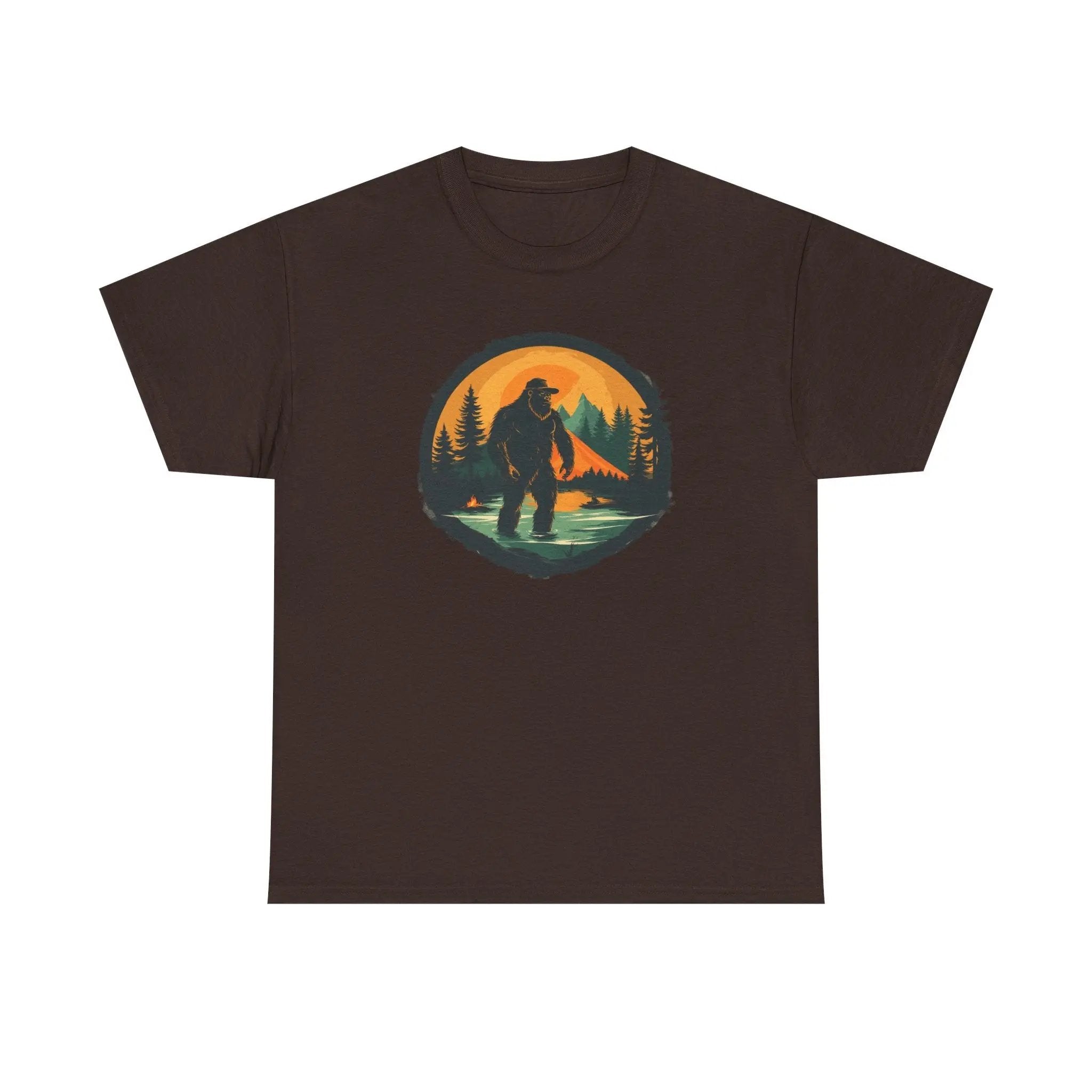 Bigfoot Adventure Tee – Unisex Cotton Shirt, Casual Outdoor & Wilderness Exploration Wear, Nature Lover Gift Printify