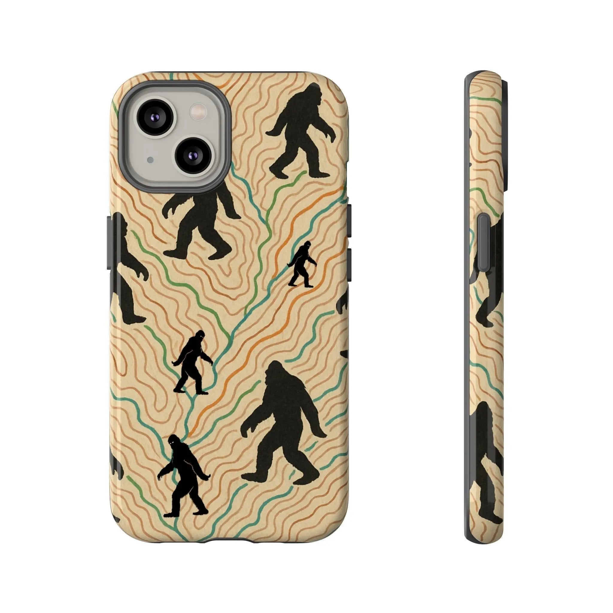 Bigfoot Phone Case – Durable Adventure Phone Case, Unique Nature Lover Gift, Outdoor Accessories Printify