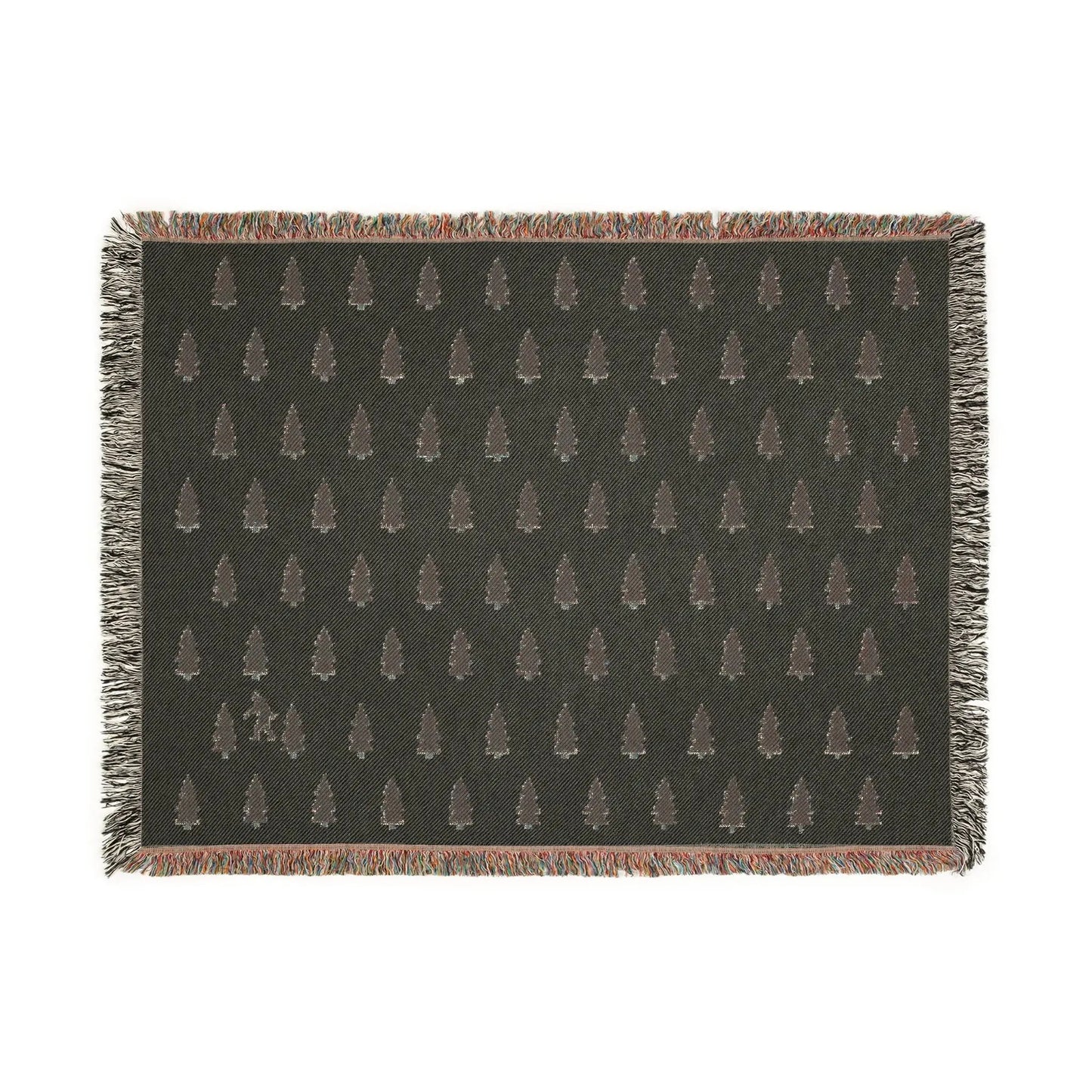 Bigfoot Woven Blanket – 100% Cotton Cozy Cryptid Throw by Squatch Wear | Sasquatch Home Décor Gift Printify