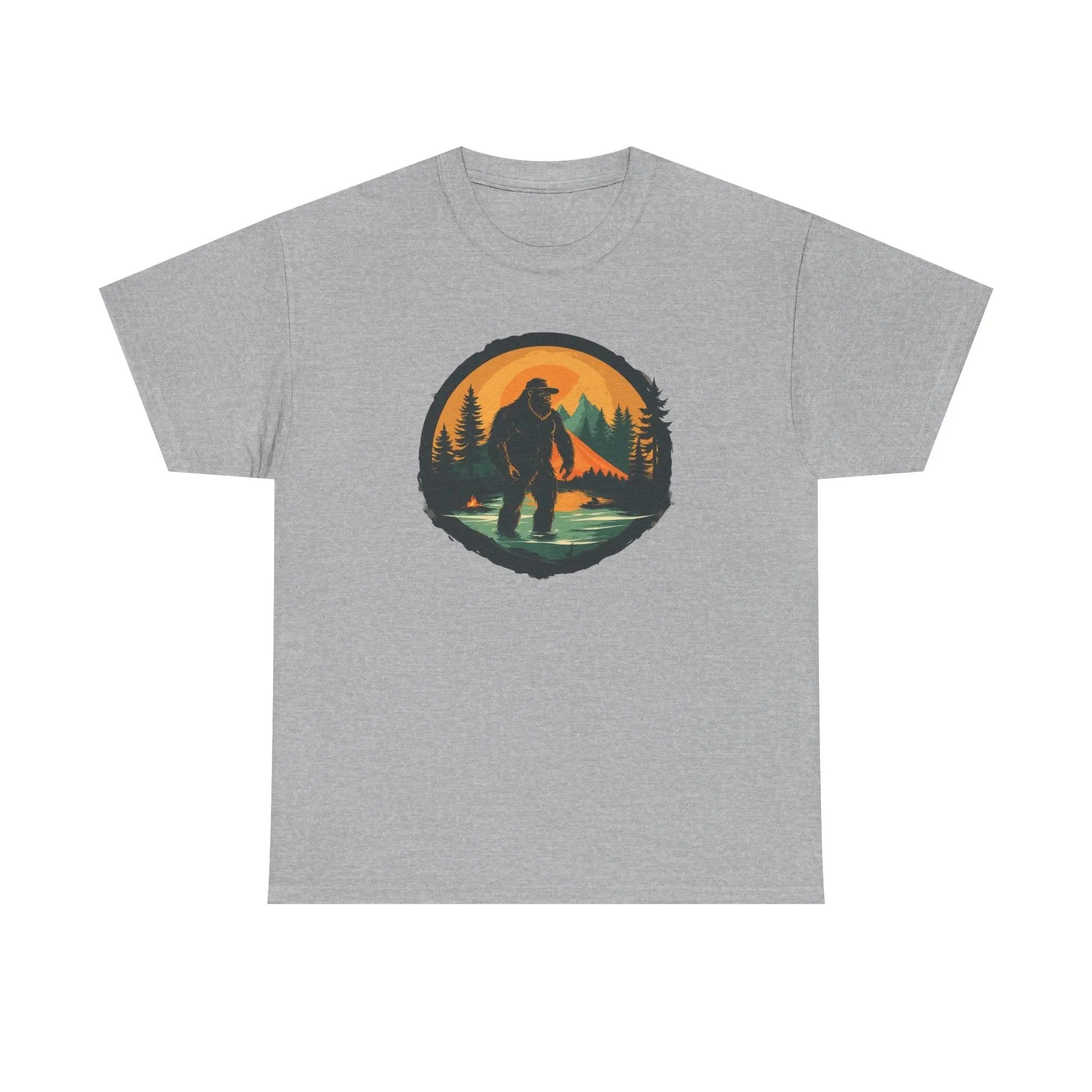 Bigfoot Adventure Tee – Unisex Cotton Shirt, Casual Outdoor & Wilderness Exploration Wear, Nature Lover Gift Printify