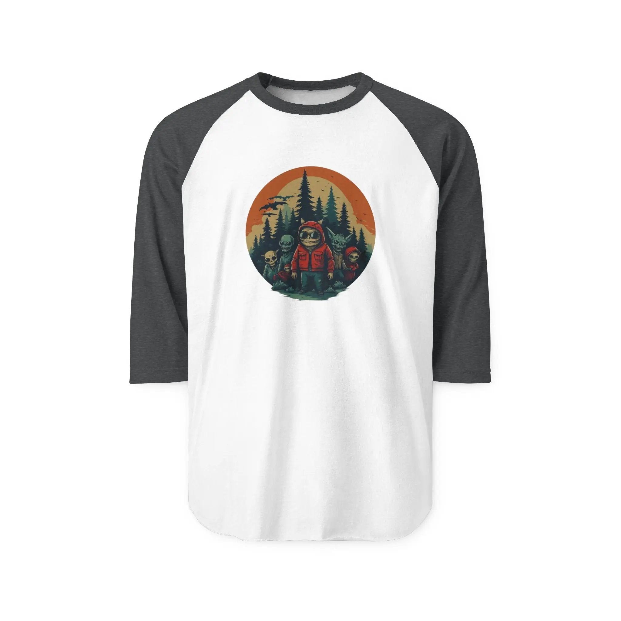 Forest Adventure Unisex Raglan Shirt – Campfire & Hiking Tee, Outdoor Lover Gift, Casual Nature Apparel - Squatch Wear