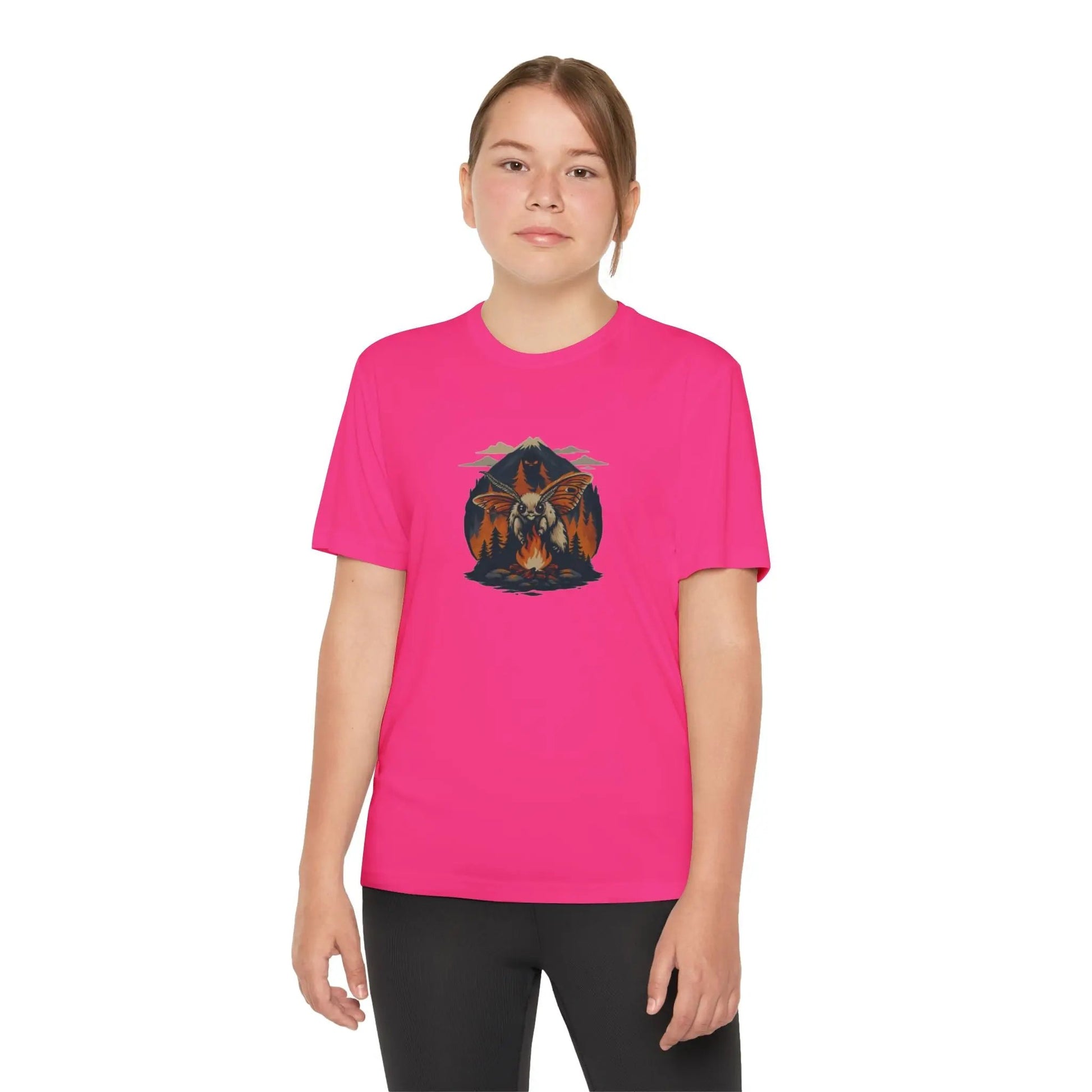 Youth Adventure Tee – Kids’ Mountain Design Outdoor & Hiking Shirt, Perfect Gift for Young Nature Lovers Printify