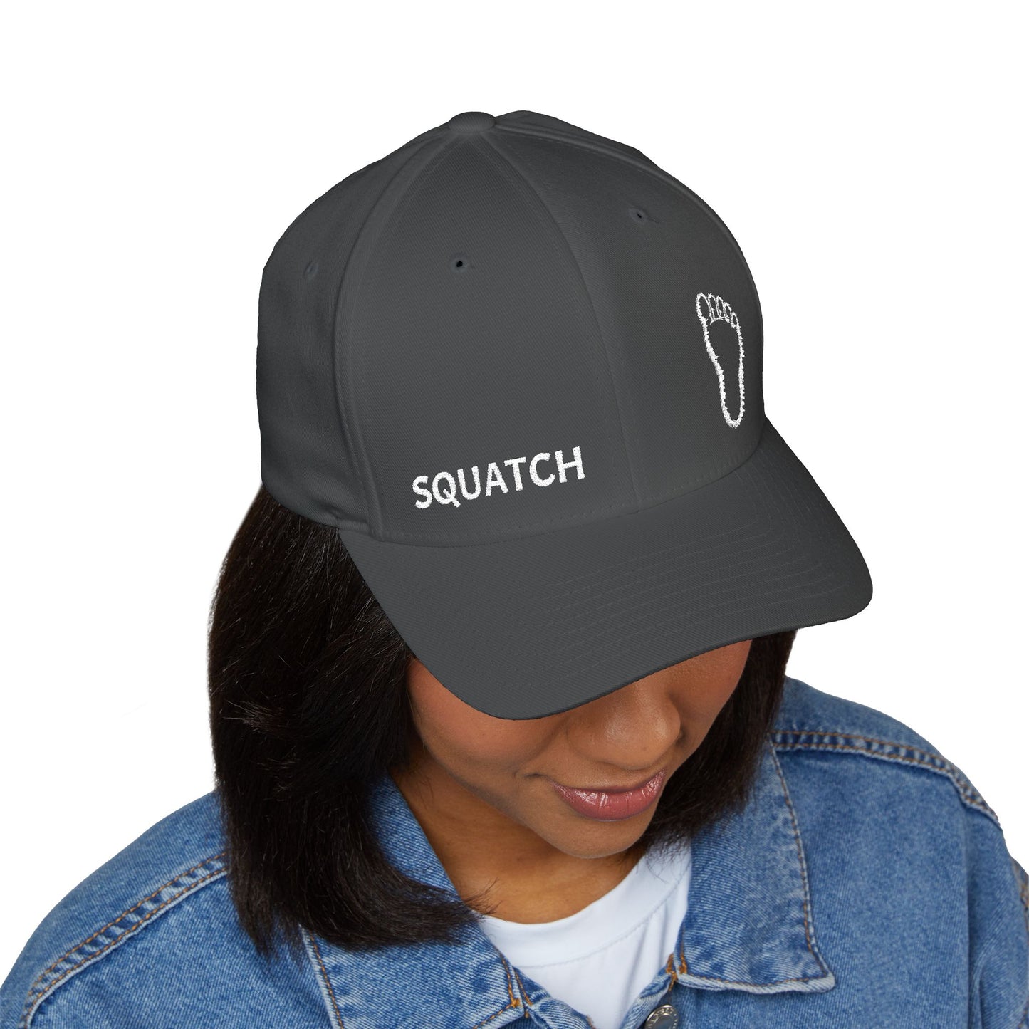 Embroidered Sasquatch Footprint – Classic Low-Profile Adventure Hat