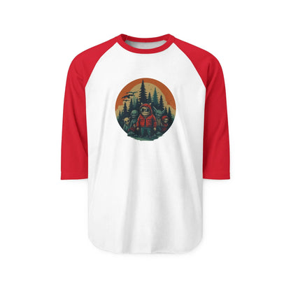 Forest Adventure Unisex Raglan Shirt – Campfire & Hiking Tee, Outdoor Lover Gift, Casual Nature Apparel - Squatch Wear
