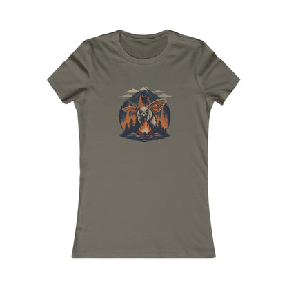 Mountain Adventure Women's Tee – Outdoor Graphic T-Shirt, Hiking Apparel, Nature Lover Gift for Her Printify