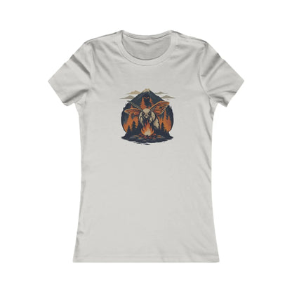 Mountain Adventure Women's Tee – Outdoor Graphic T-Shirt, Hiking Apparel, Nature Lover Gift for Her Printify