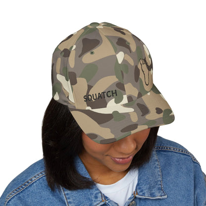 Embroidered Sasquatch Footprint Cap – Classic Low-Profile Adventure Hat