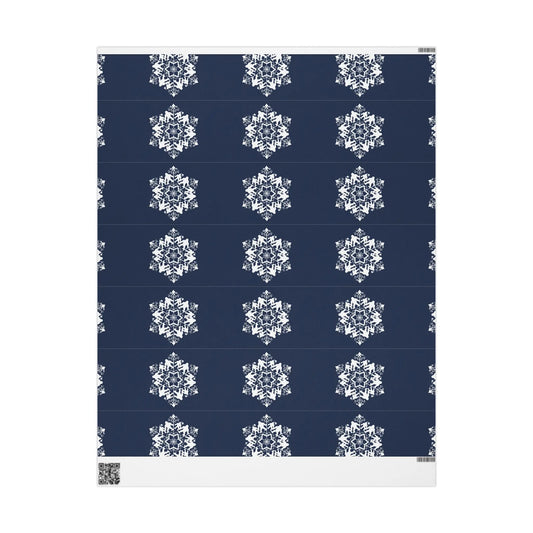 Bigfoot Snowflake Wrapping Paper – Festive Sasquatch Gift Wrap for Holidays & Christmas - Squatch Wear