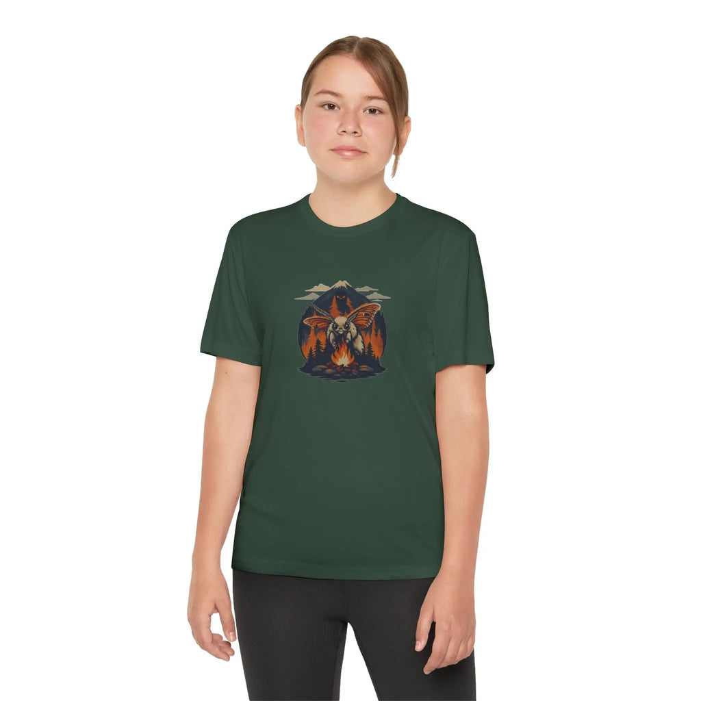 Youth Adventure Tee – Kids’ Mountain Design Outdoor & Hiking Shirt, Perfect Gift for Young Nature Lovers Printify
