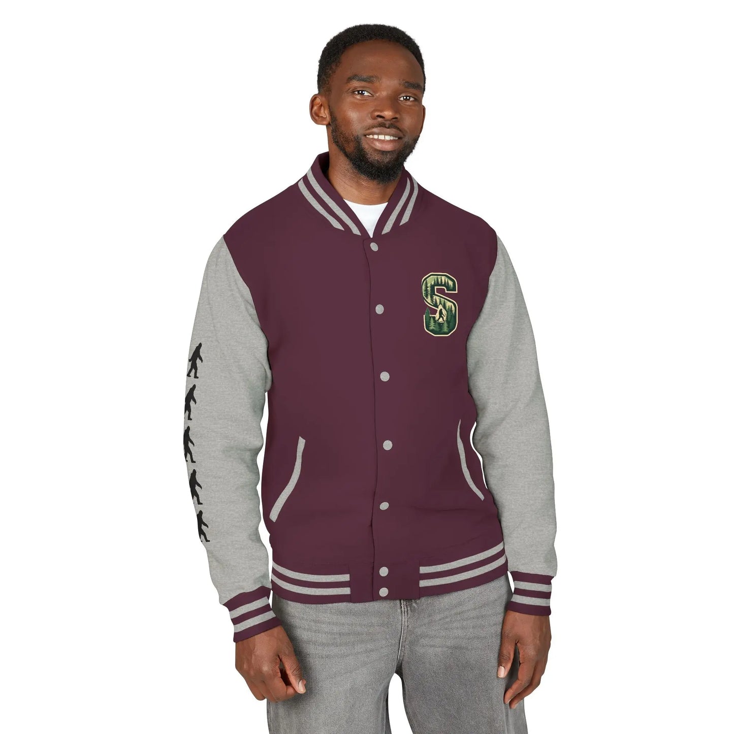 Squatch Varsity Letterman Jacket Printify