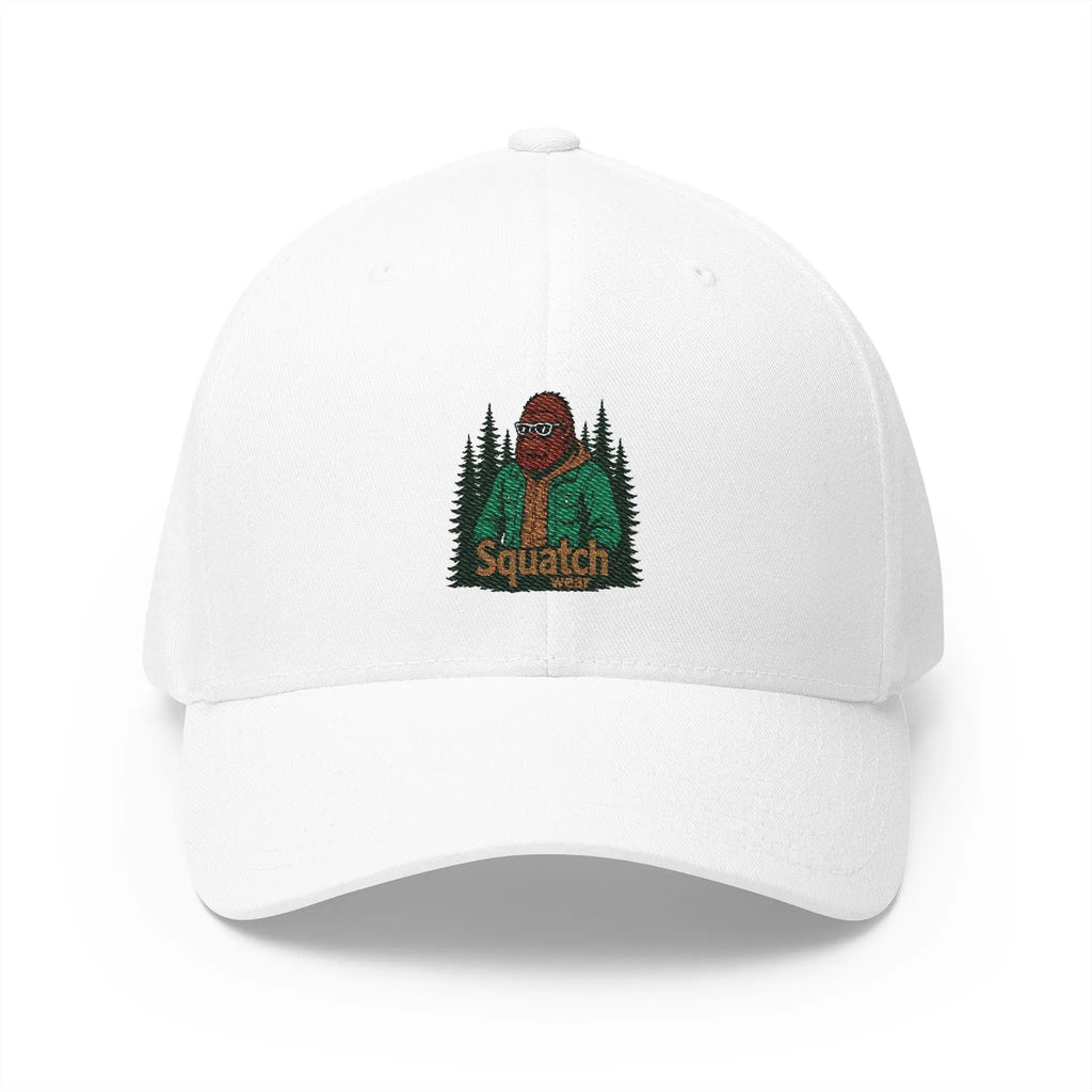 Sasquatch Embroidered Cap – Outdoor Adventure Hat, Bigfoot Enthusiast Gift, Hiking & Casual Wear Printify