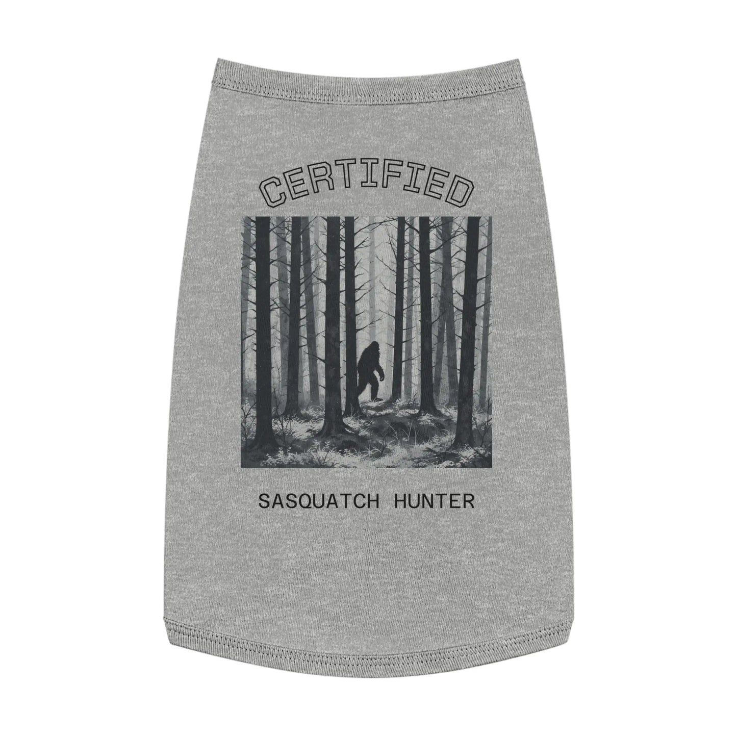 Certified Sasquatch Hunter Pet Tank Top Printify