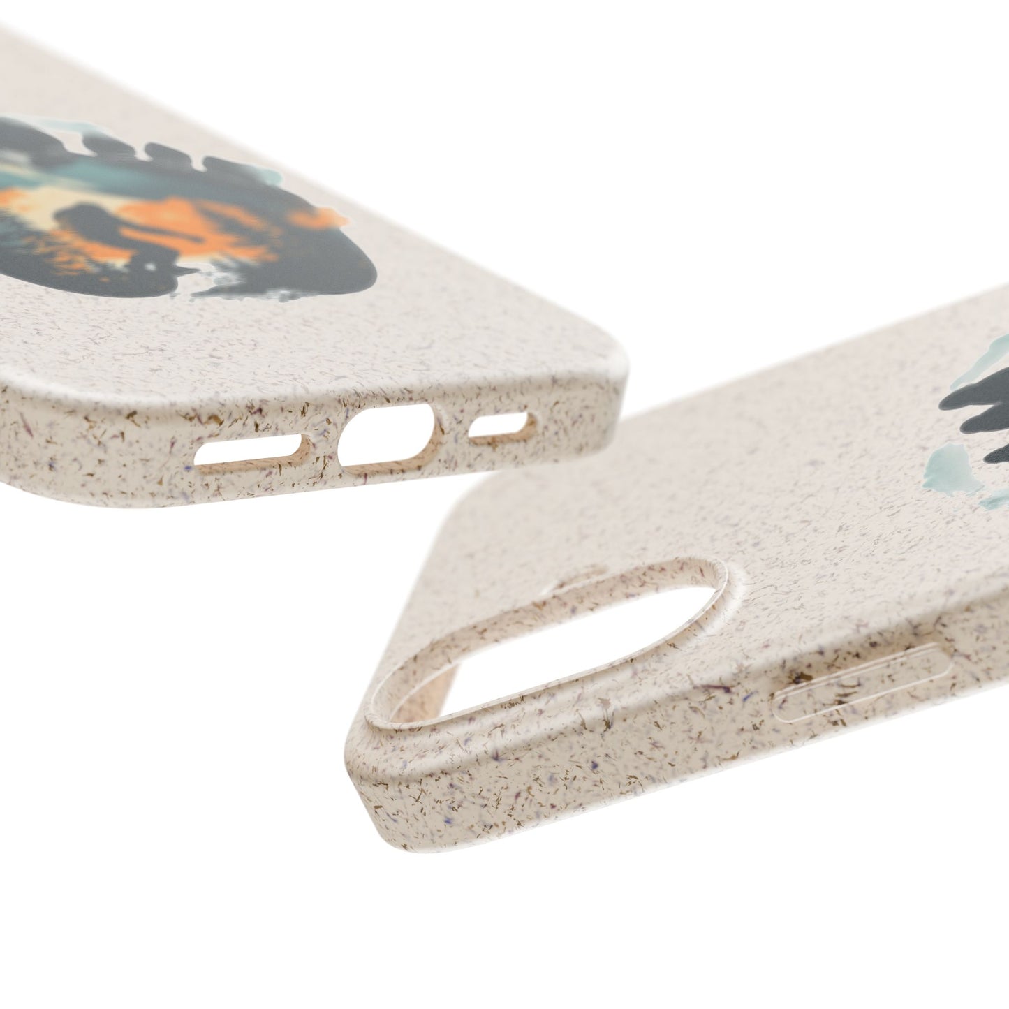 Bigfoot Print Phone Case – Compostable PLA & Bamboo Forest Design Printify