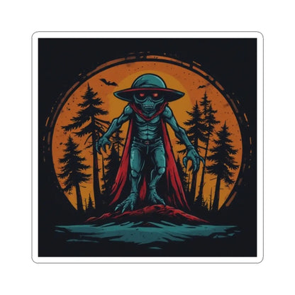 Alien Adventure Kiss-Cut Stickers – Fun Vinyl Decals, Laptop & Journal Decor, Halloween & UFO Enthusiast Gifts - Squatch Wear