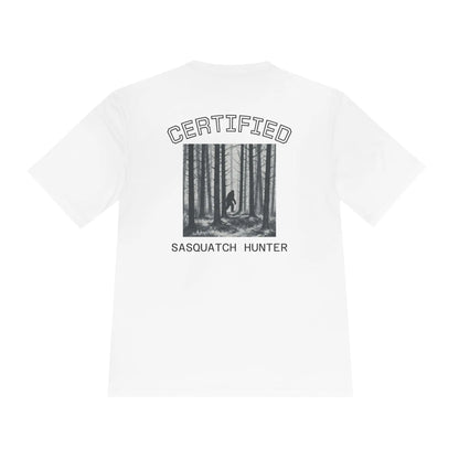 Certified Sasquatch Hunter Tee — Bigfoot Forest Graphic Shirt
