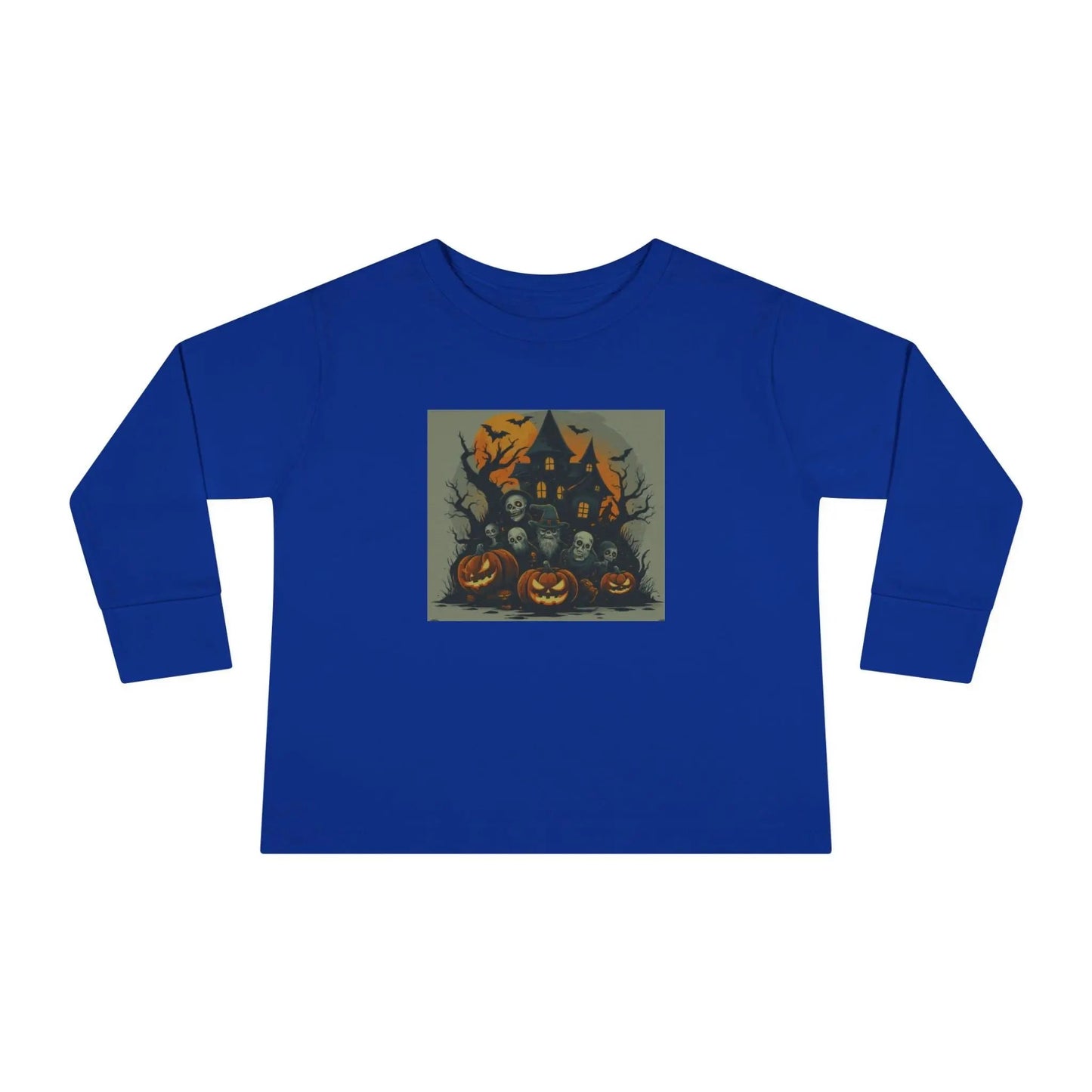 Toddler Halloween Long Sleeve Tee – Spooky Ghosts, Cute Pumpkin Shirt, Costume & Fall Outfit, Kids Party Wear Printify