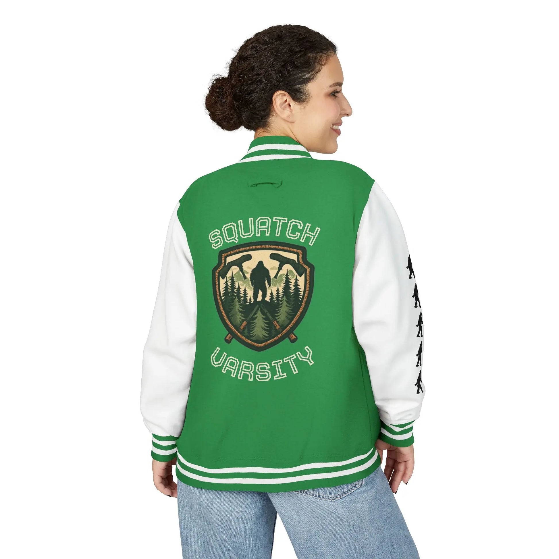 Squatch Varsity Letterman Jacket Printify