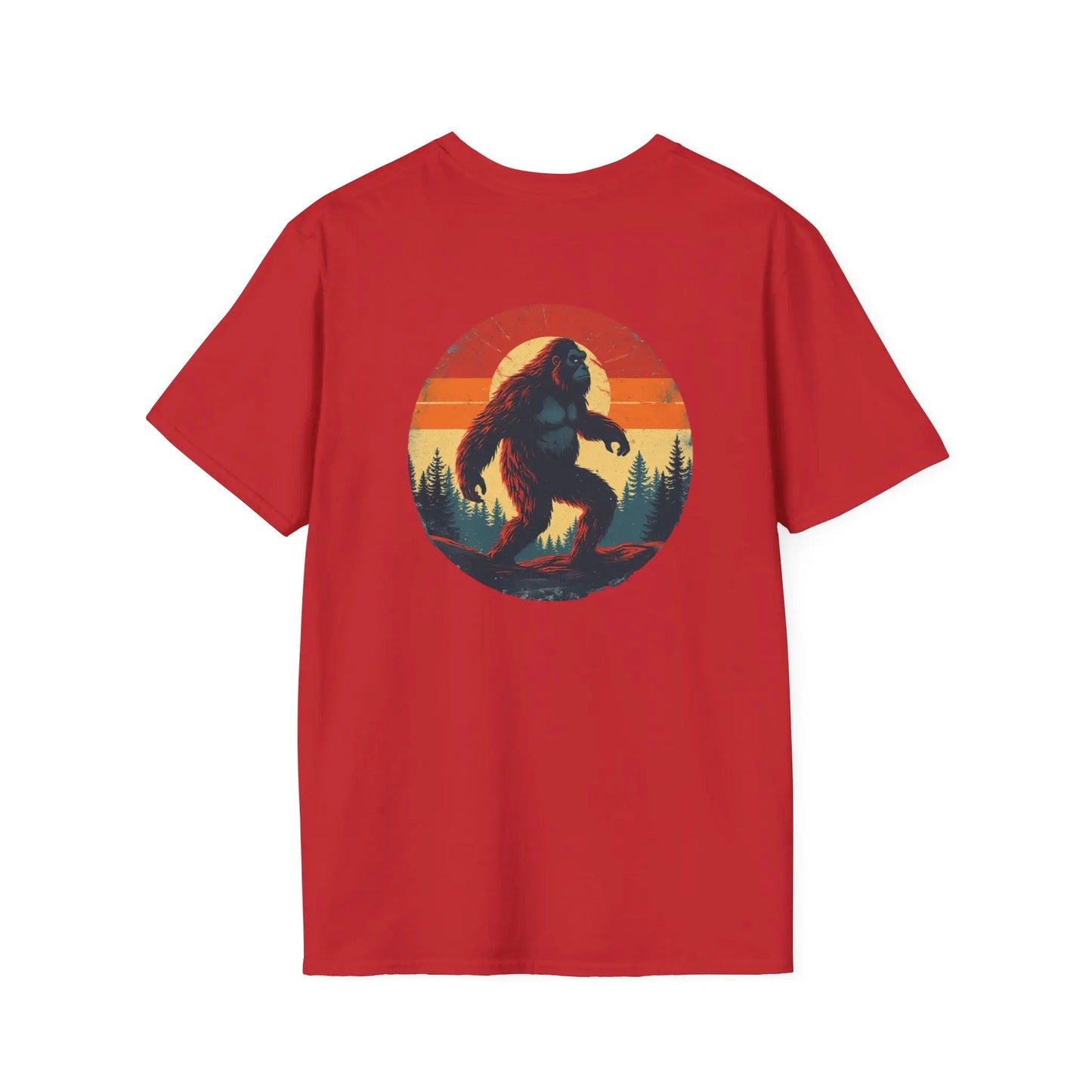 Bigfoot Sunset T-Shirt — Vintage Sasquatch Graphic Tee Printify