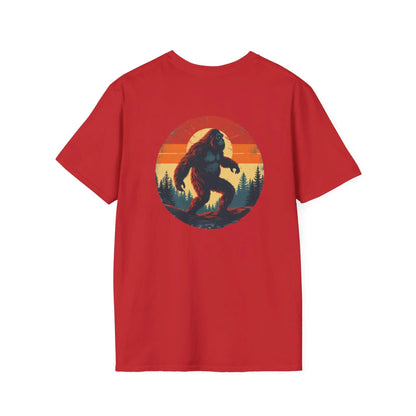Bigfoot Sunset T-Shirt — Vintage Sasquatch Graphic Tee Printify