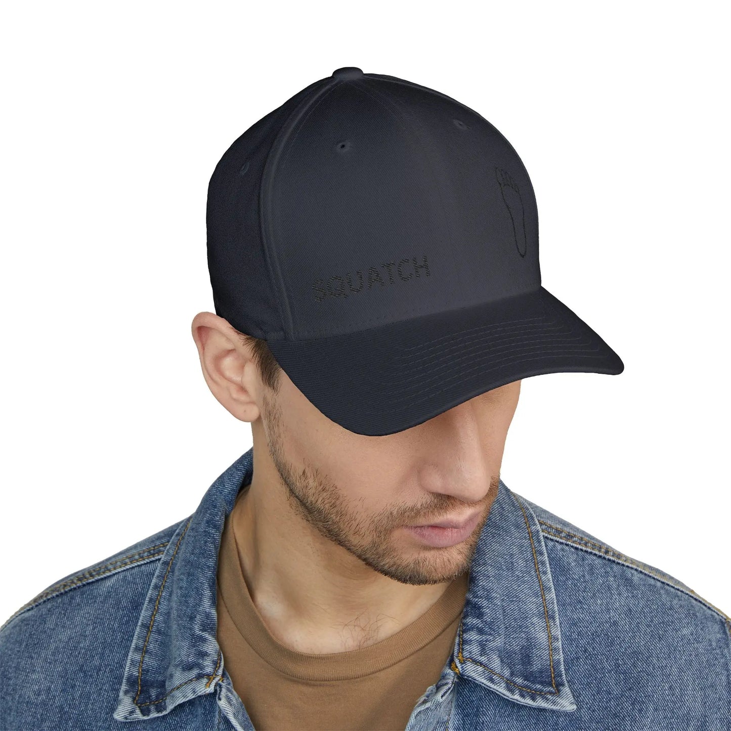 Embroidered Sasquatch Footprint Cap – Classic Low-Profile Adventure Hat