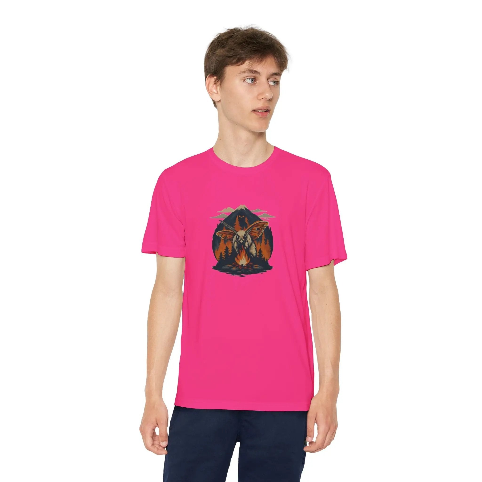 Youth Adventure Tee – Kids’ Mountain Design Outdoor & Hiking Shirt, Perfect Gift for Young Nature Lovers Printify