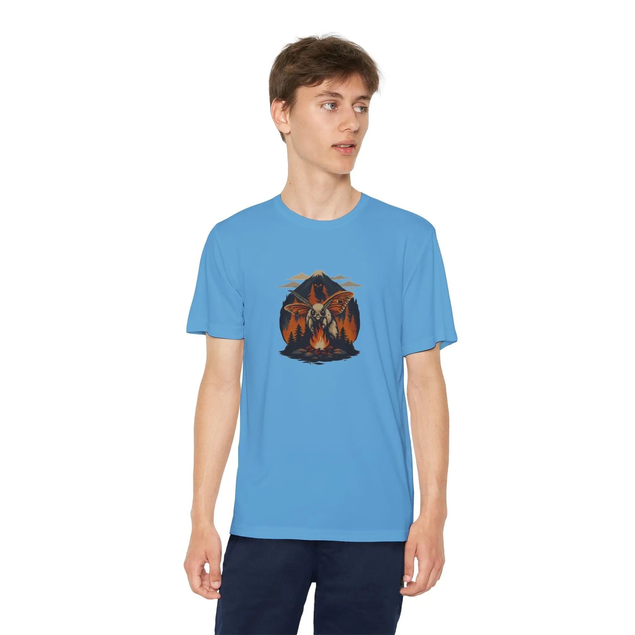 Youth Adventure Tee – Kids’ Mountain Design Outdoor & Hiking Shirt, Perfect Gift for Young Nature Lovers Printify