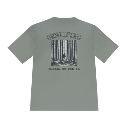 Certified Sasquatch Hunter Tee — Bigfoot Forest Graphic Shirt