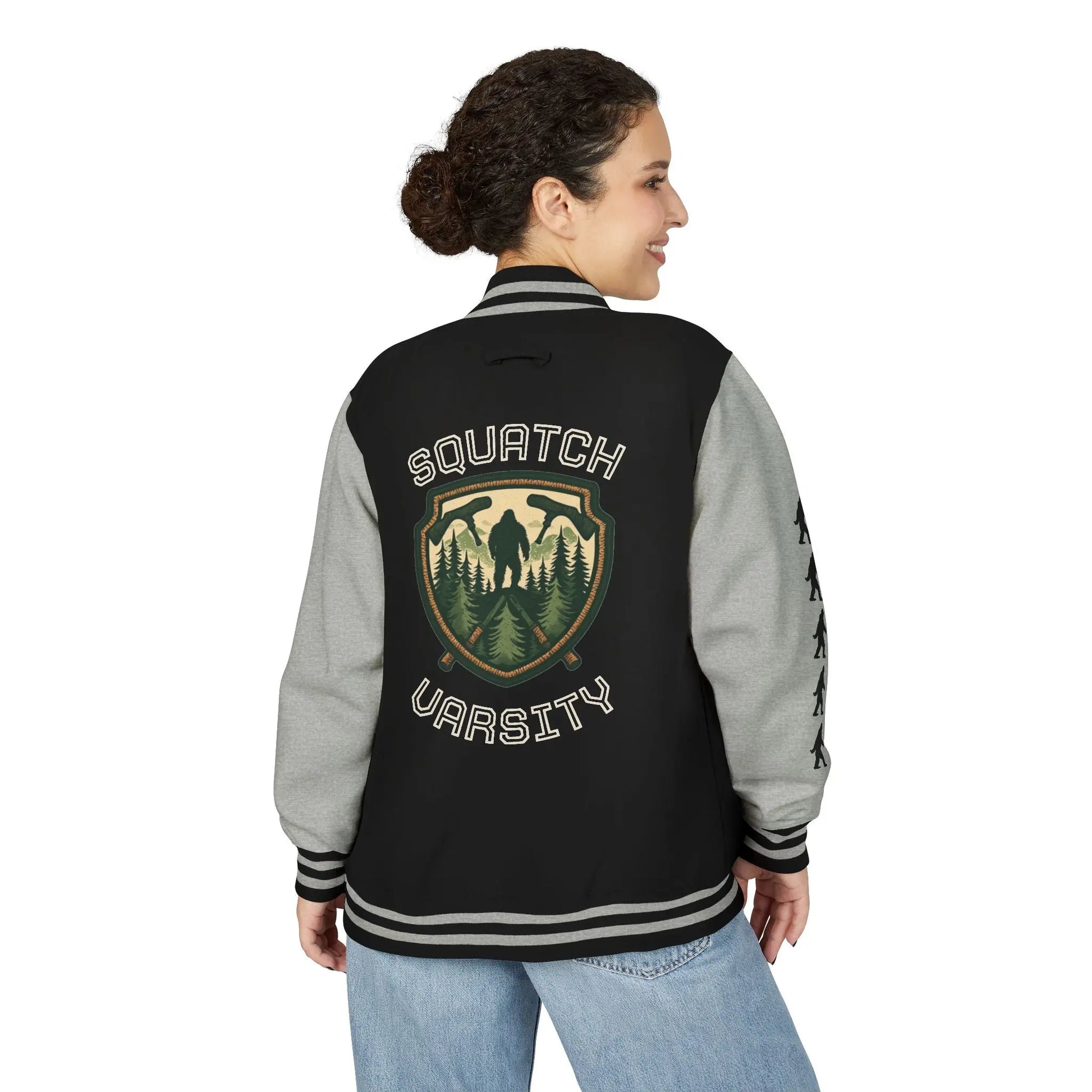 Squatch Varsity Letterman Jacket Printify