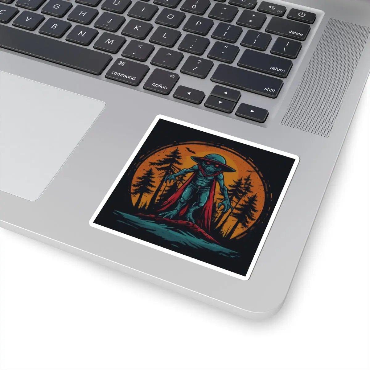 Alien Adventure Kiss-Cut Stickers – Fun Vinyl Decals, Laptop & Journal Decor, Halloween & UFO Enthusiast Gifts - Squatch Wear