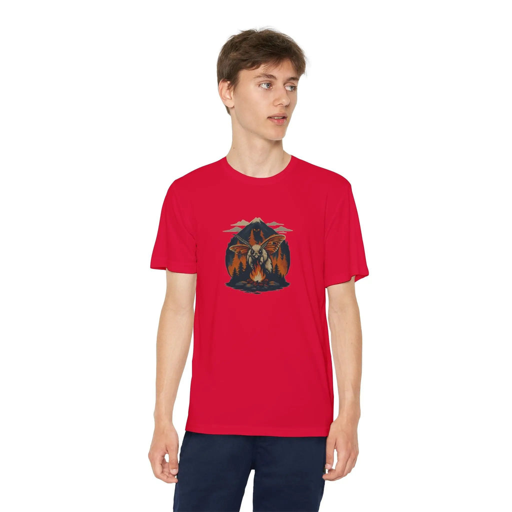 Youth Adventure Tee – Kids’ Mountain Design Outdoor & Hiking Shirt, Perfect Gift for Young Nature Lovers Printify
