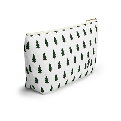 Bigfoot and Alien Accessory Pouch – Woodland Zip-Top Organizer Bag Printify