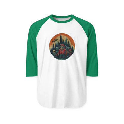 Forest Adventure Unisex Raglan Shirt – Campfire & Hiking Tee, Outdoor Lover Gift, Casual Nature Apparel - Squatch Wear
