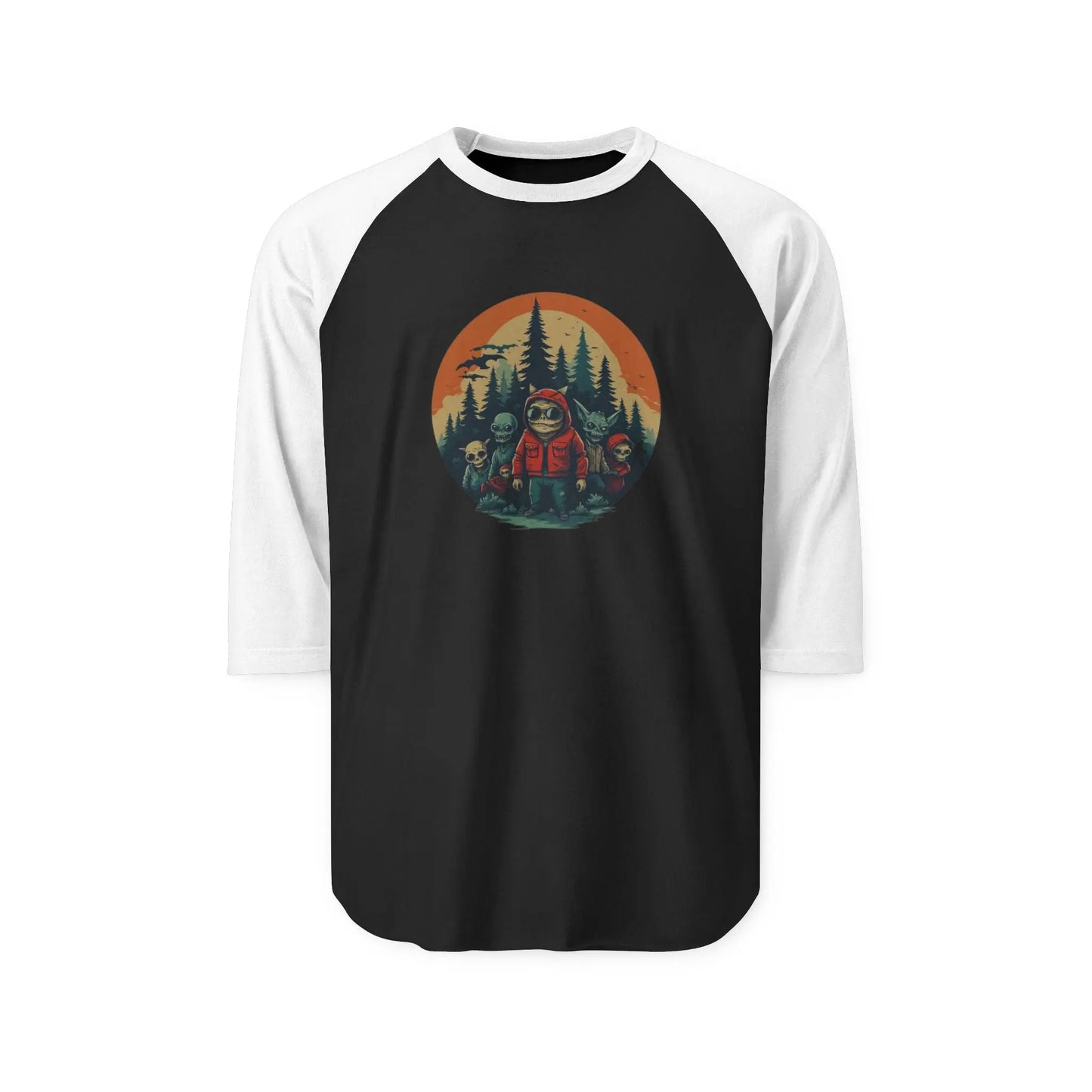 Forest Adventure Unisex Raglan Shirt – Campfire & Hiking Tee, Outdoor Lover Gift, Casual Nature Apparel - Squatch Wear