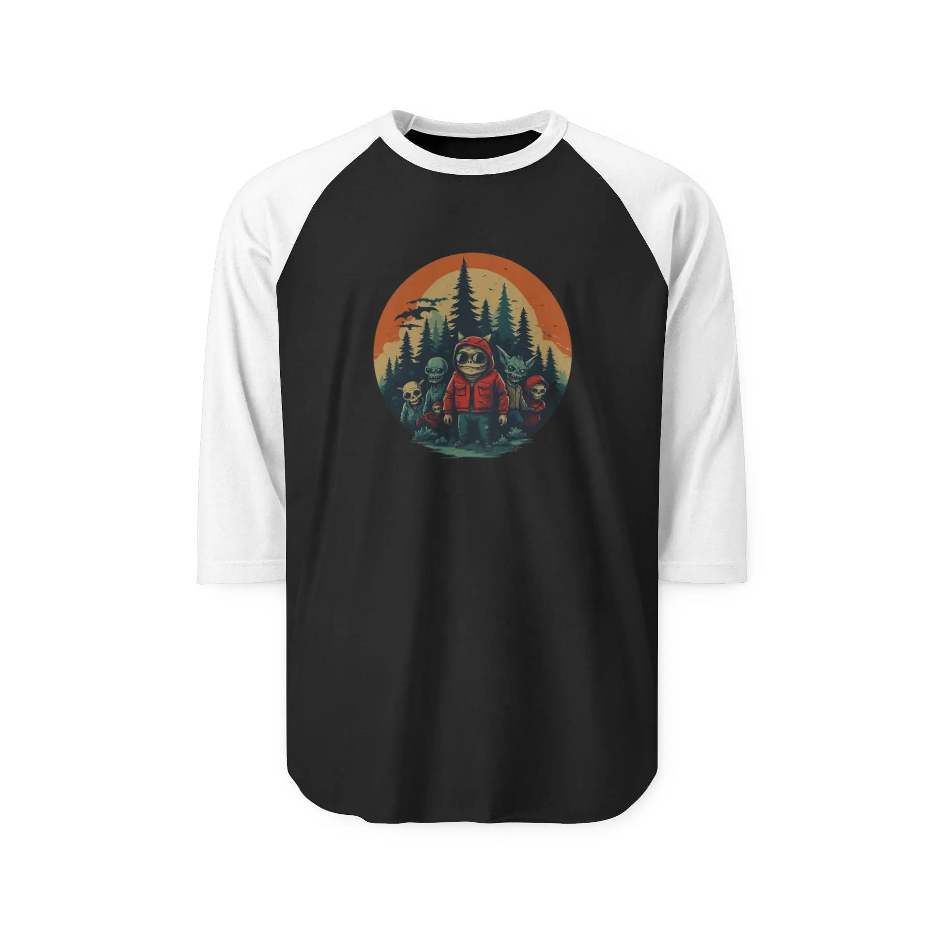 Forest Adventure Unisex Raglan Shirt – Campfire & Hiking Tee, Outdoor Lover Gift, Casual Nature Apparel - Squatch Wear