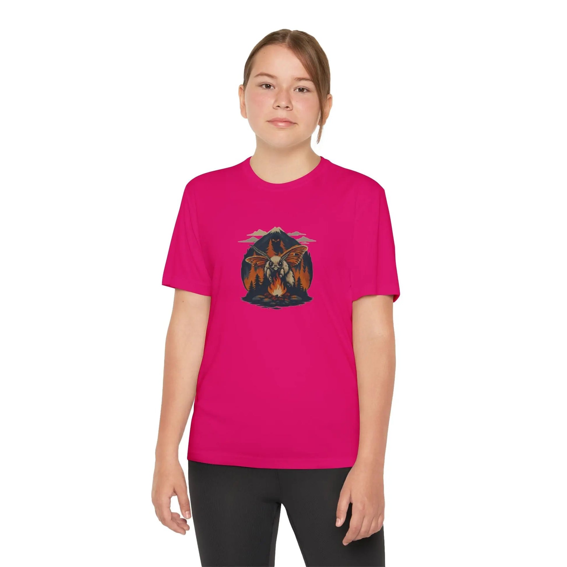 Youth Adventure Tee – Kids’ Mountain Design Outdoor & Hiking Shirt, Perfect Gift for Young Nature Lovers Printify