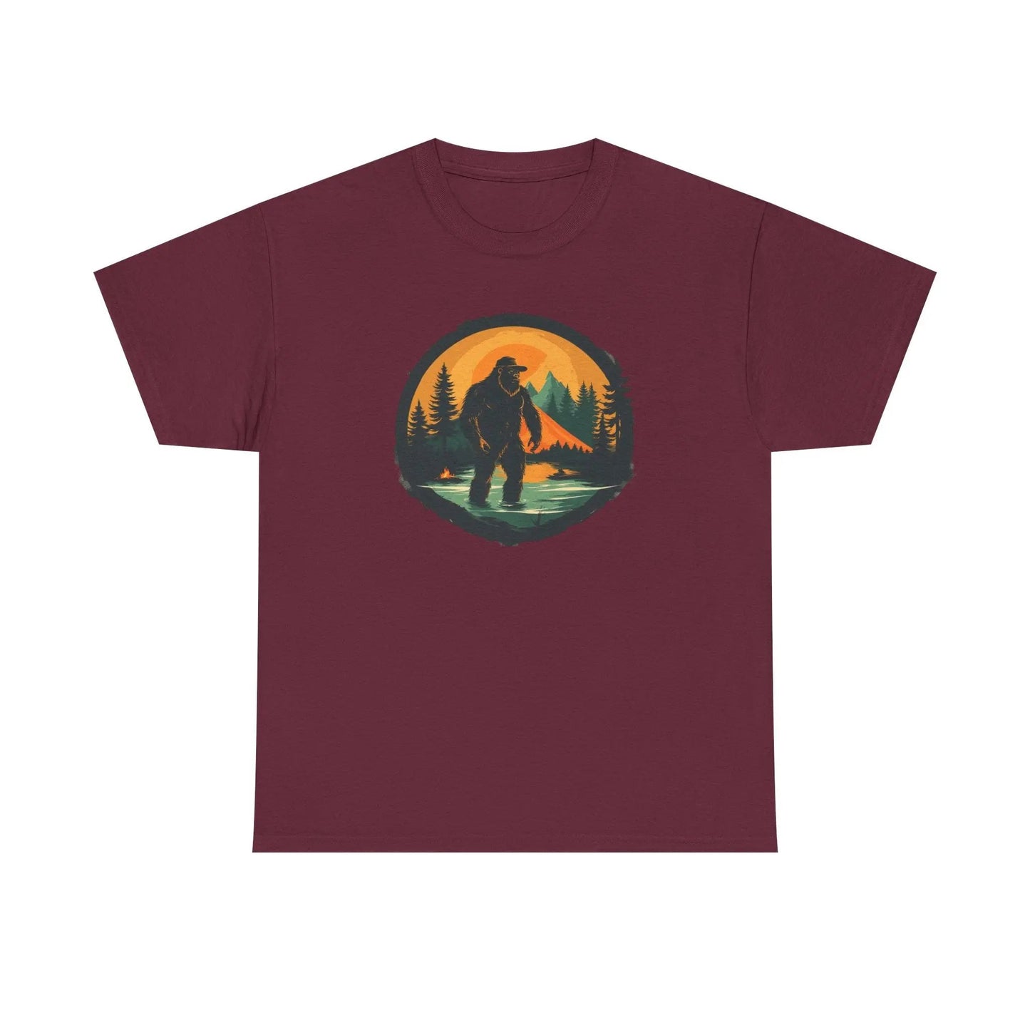 Bigfoot Adventure Tee – Unisex Cotton Shirt, Casual Outdoor & Wilderness Exploration Wear, Nature Lover Gift Printify