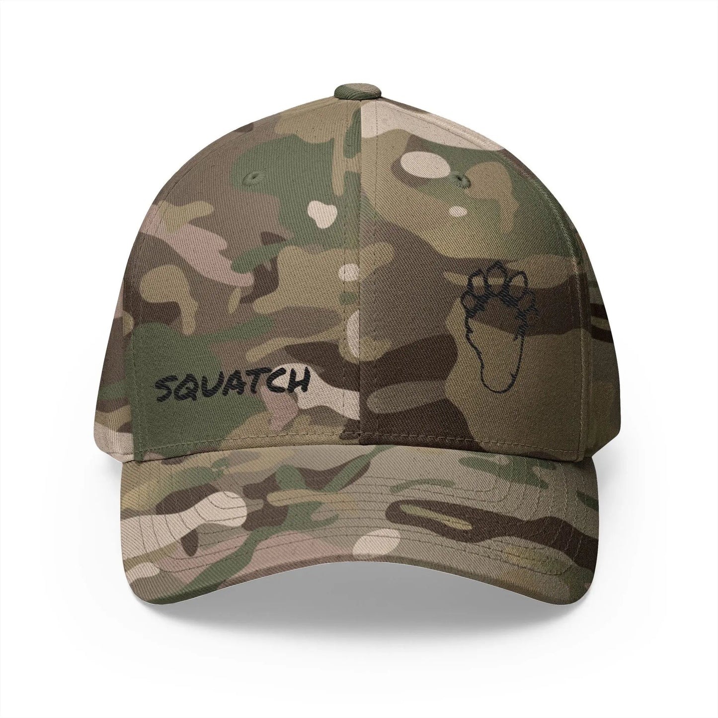 Embroidered Sasquatch Footprint Cap – Classic Low-Profile Adventure Hat Printify