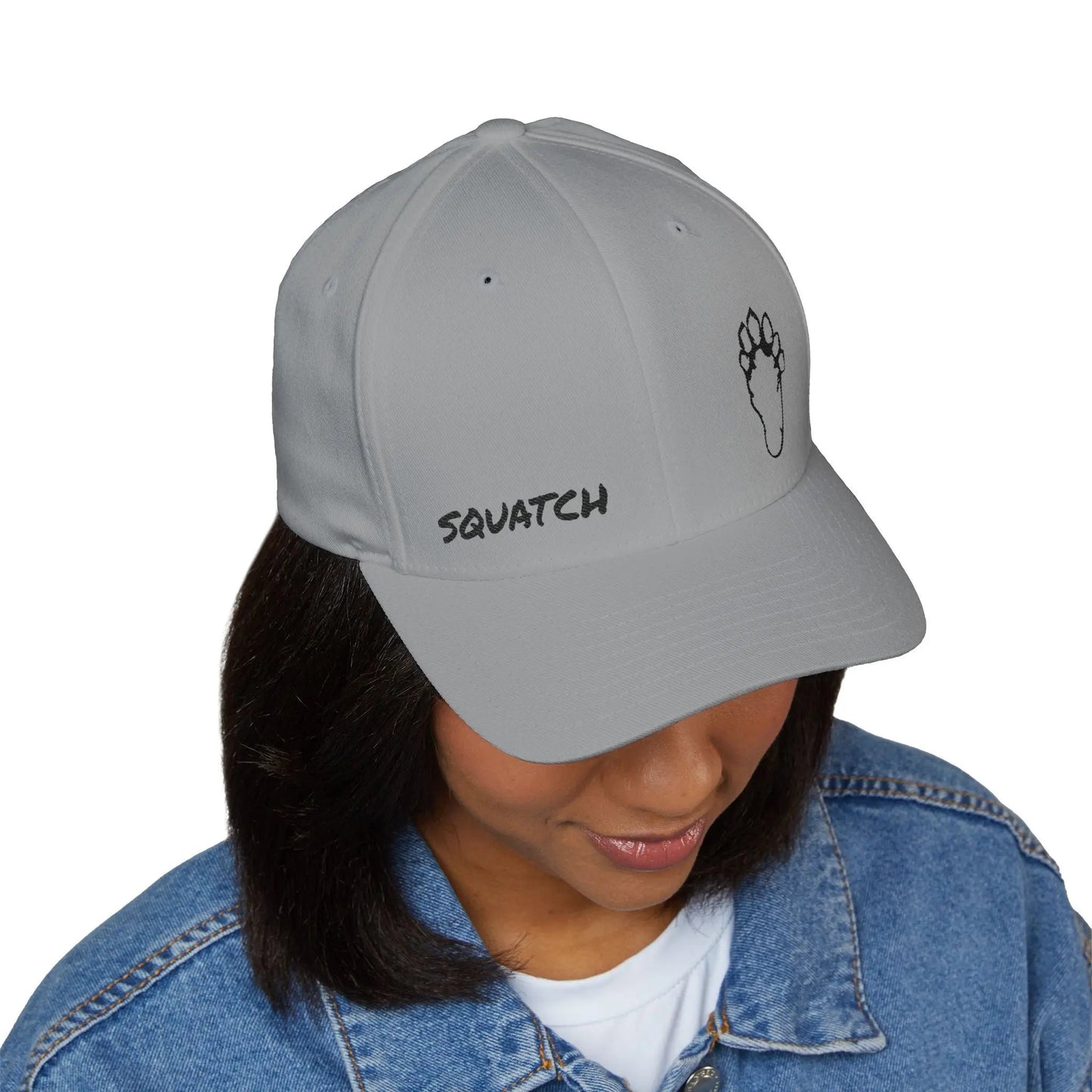 Embroidered Sasquatch Footprint Cap – Classic Low-Profile Adventure Hat Printify