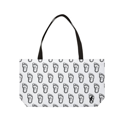 Bigfoot Paw Print Weekender Tote — Funny Sasquatch Travel Bag
