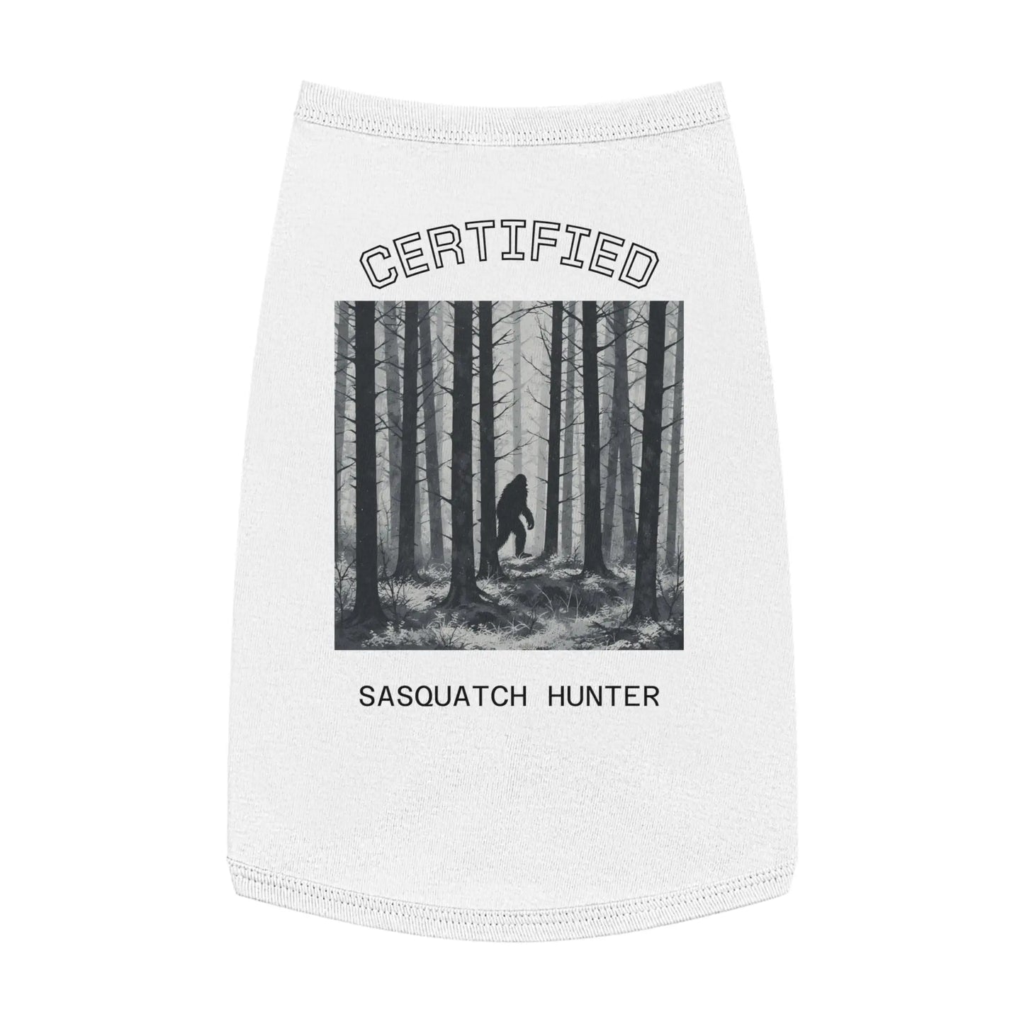 Certified Sasquatch Hunter Pet Tank Top Printify