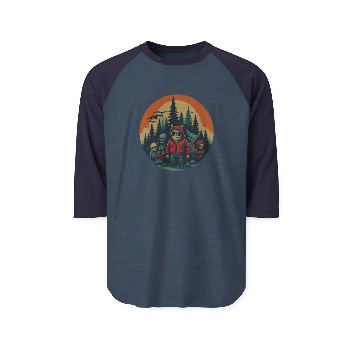 Forest Adventure Unisex Raglan Shirt – Campfire & Hiking Tee, Outdoor Lover Gift, Casual Nature Apparel - Squatch Wear