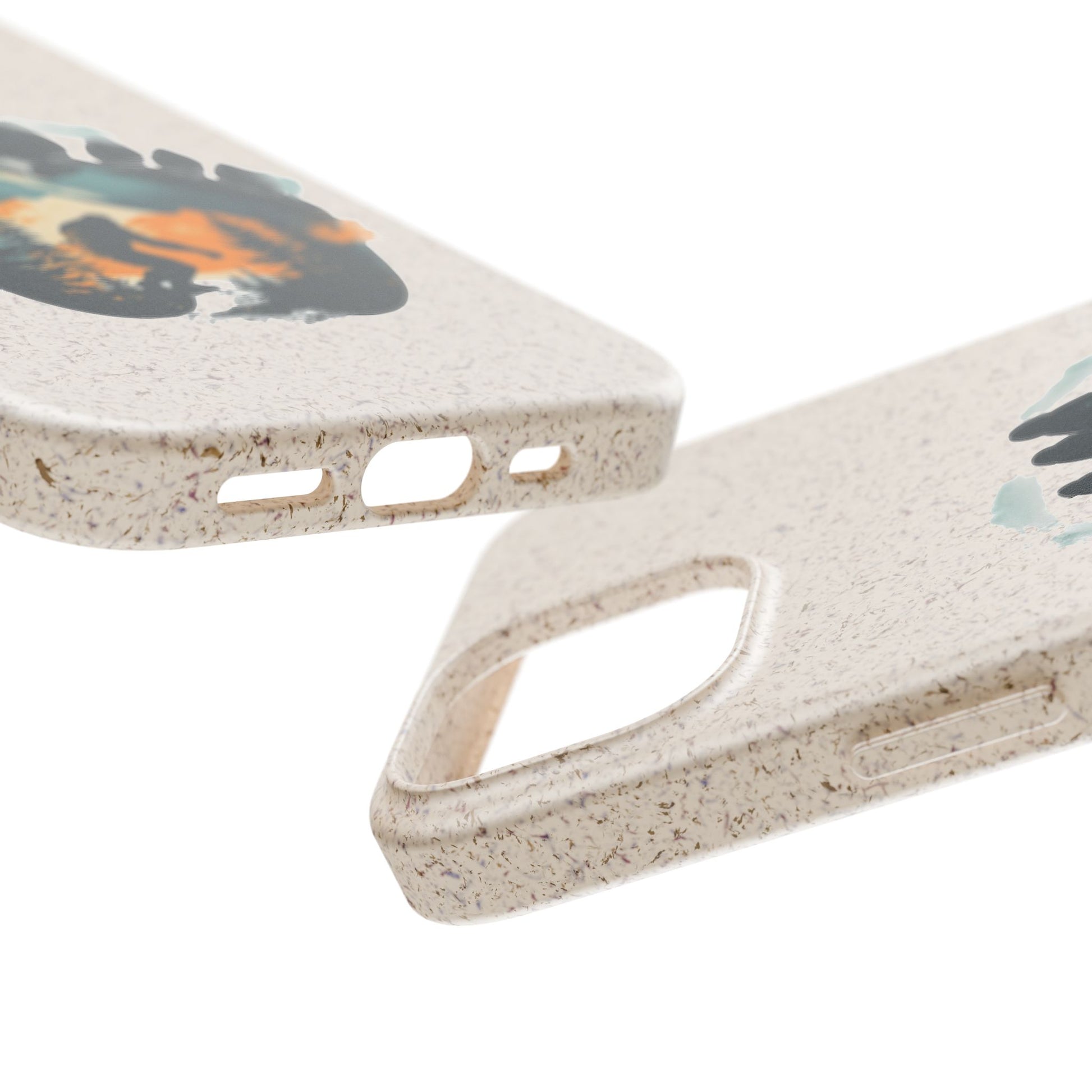 Bigfoot Print Phone Case – Compostable PLA & Bamboo Forest Design Printify