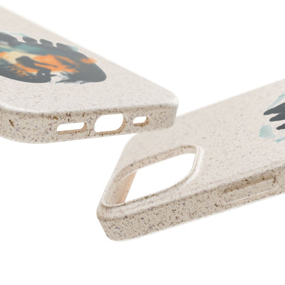 Bigfoot Print Phone Case – Compostable PLA & Bamboo Forest Design Printify