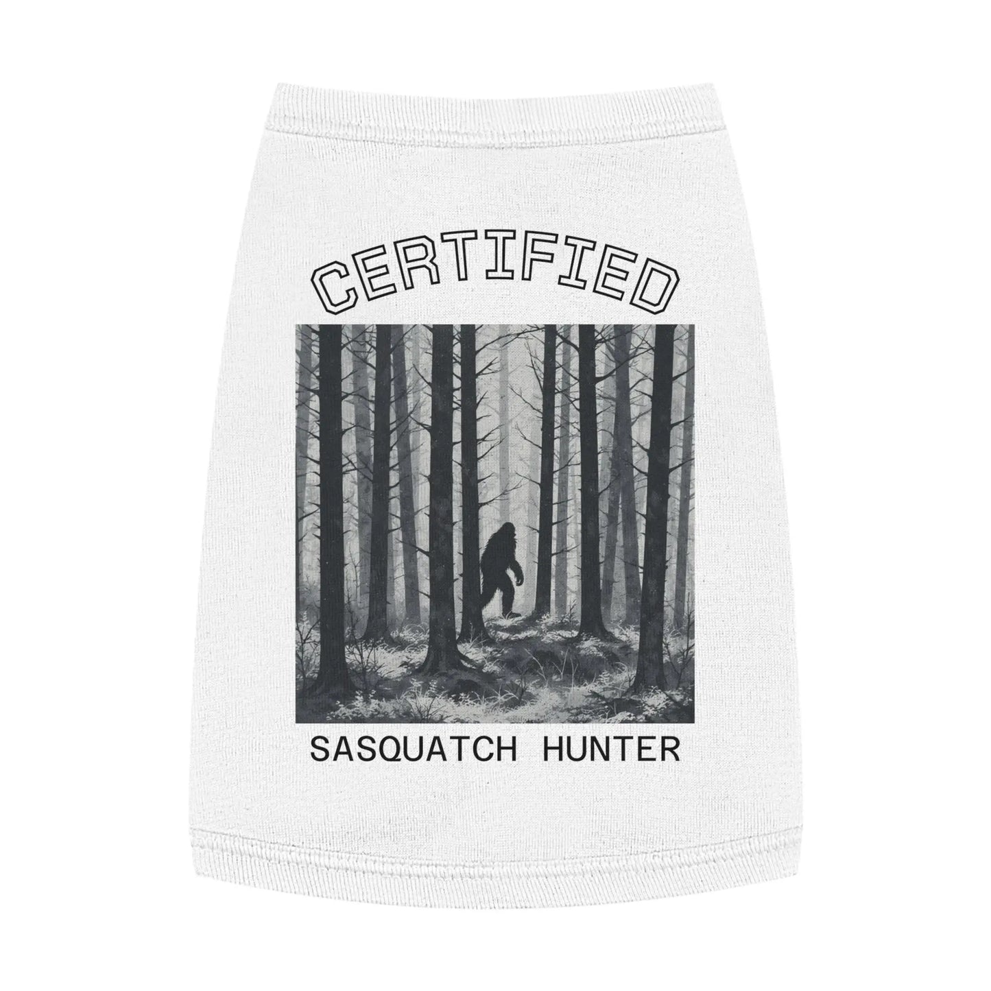 Certified Sasquatch Hunter Pet Tank Top Printify