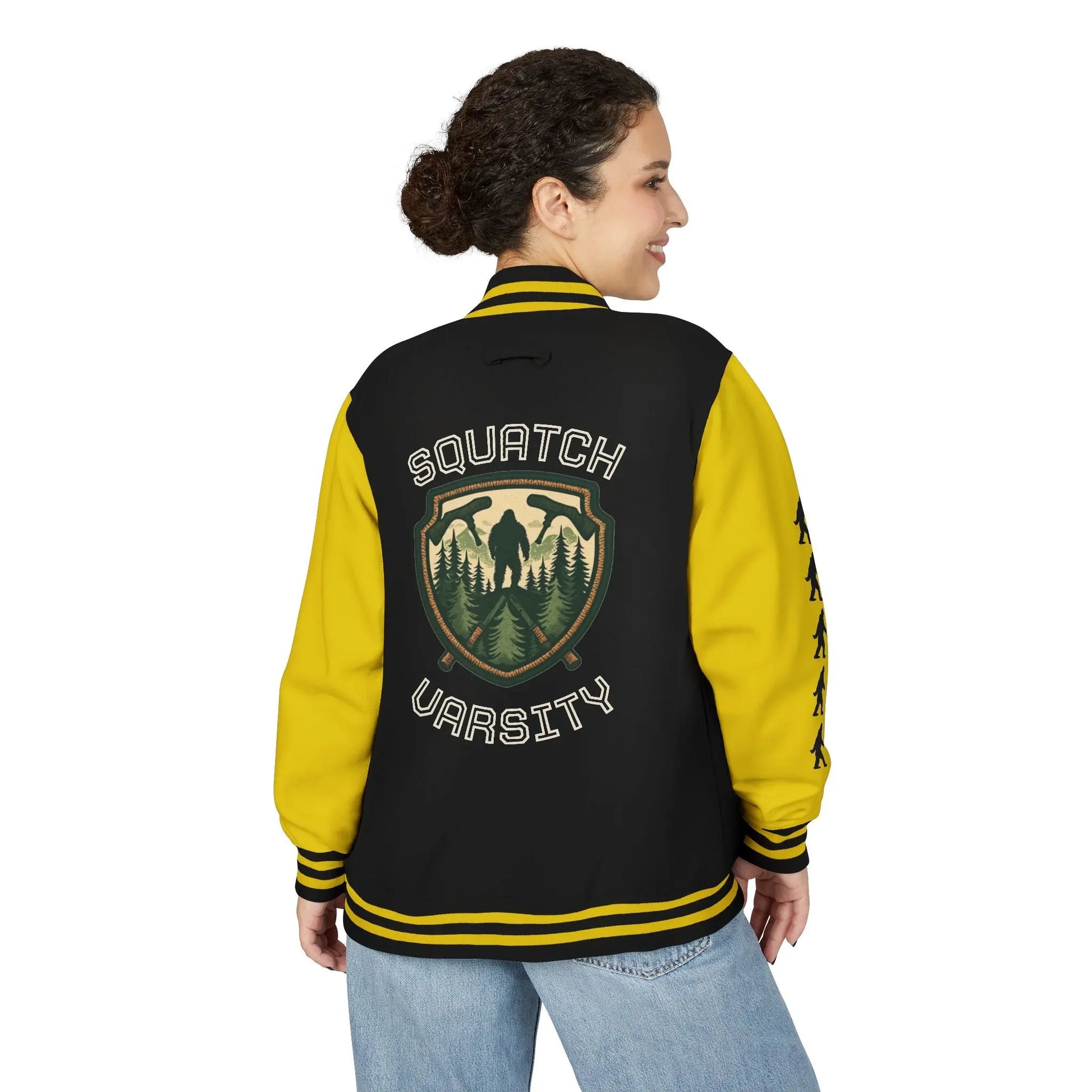 Squatch Varsity Letterman Jacket Printify